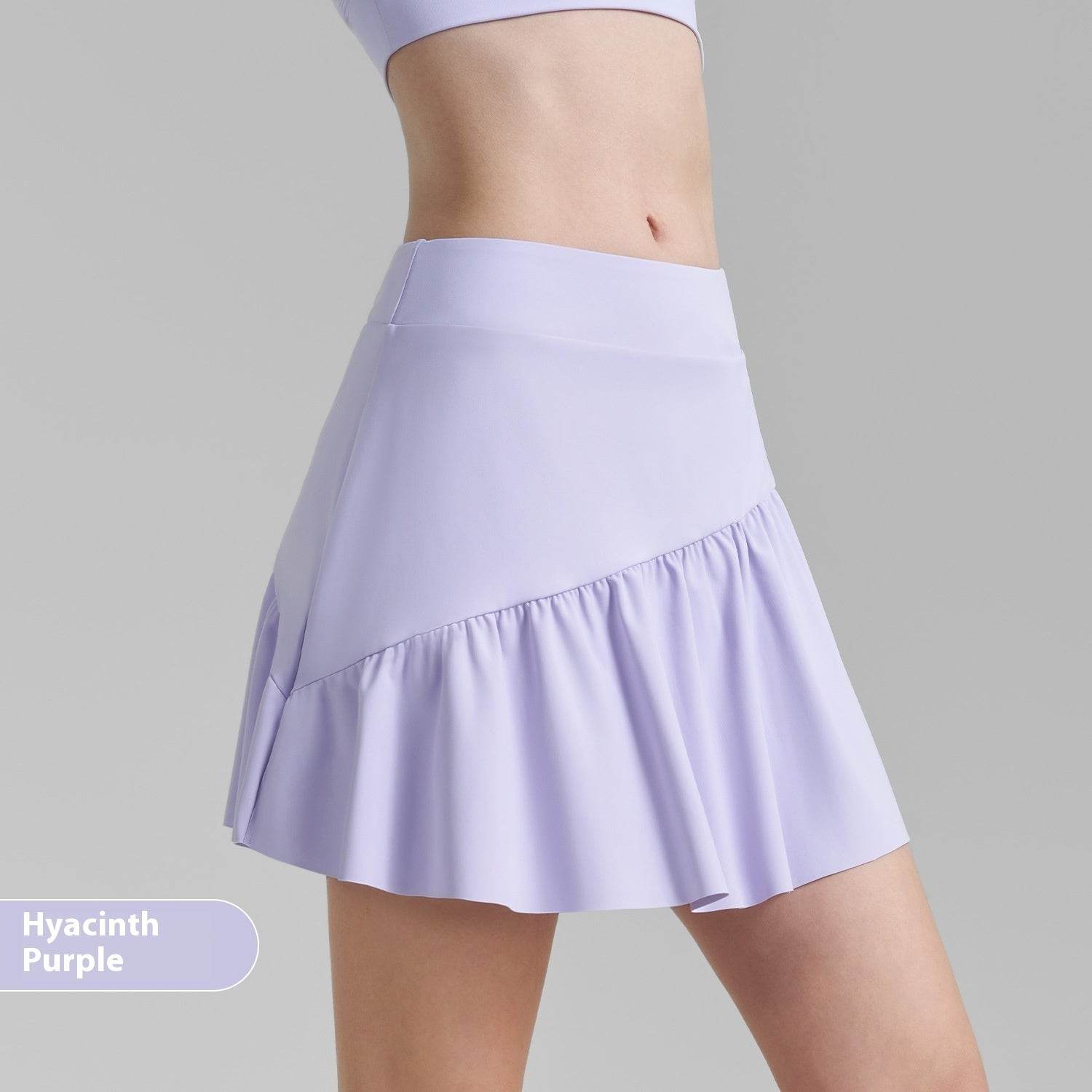 Pleated Fitness Yoga Skirts Sports Tennis Skirt - Mubimart