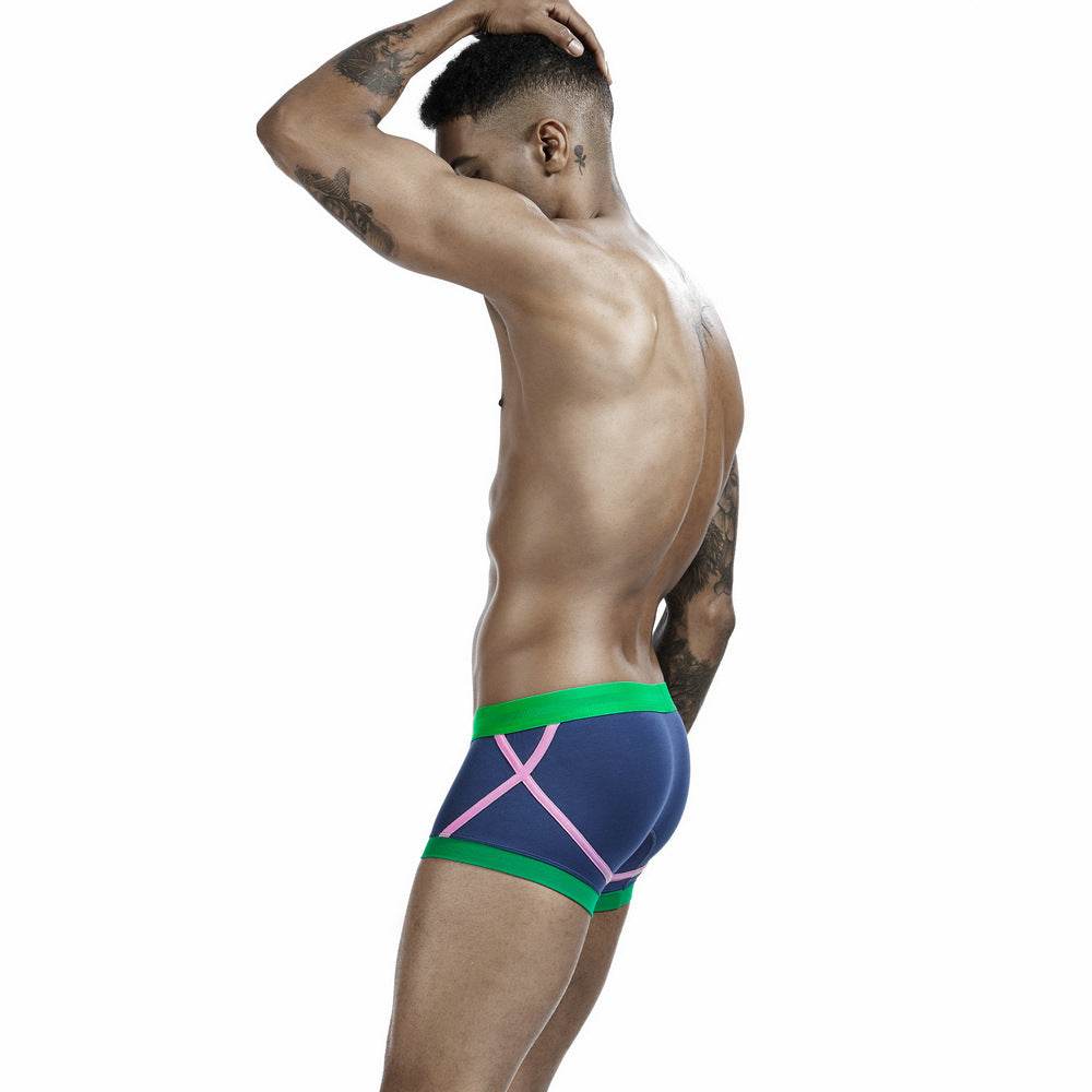 Men's Cotton Boxers Low Waist Panties - Mubimart