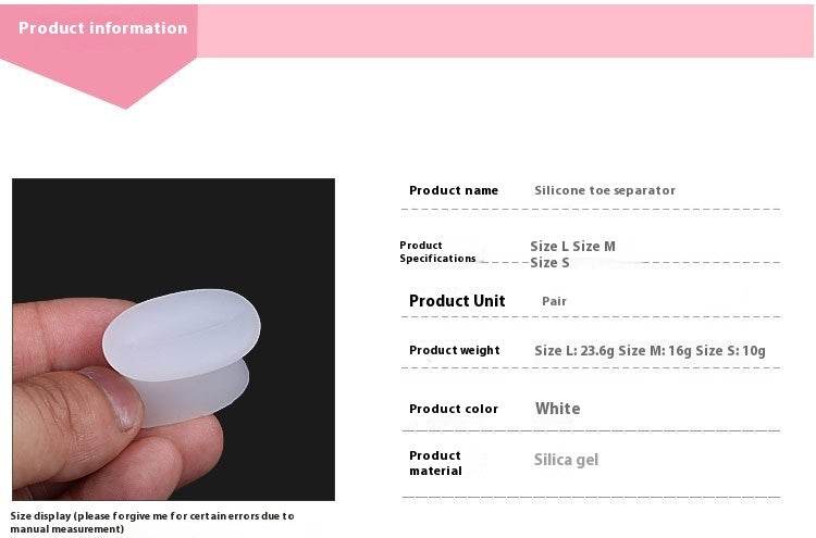 Toe Separator Made Of Silica Gel Female Bracket - Mubimart