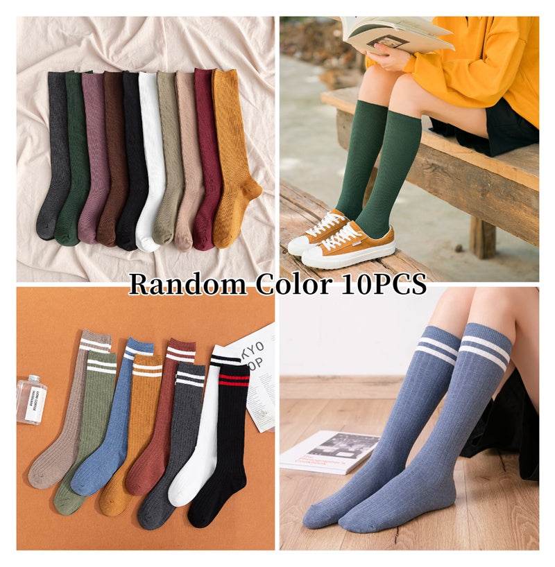 South Korea Japanese jk middle tube knee-length street half-high tube ins trendy socks - Mubimart