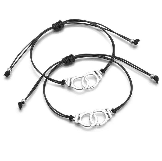 Couple Handcuffs Bracelets Friendship Card Bracelets Bracelets - Mubimart