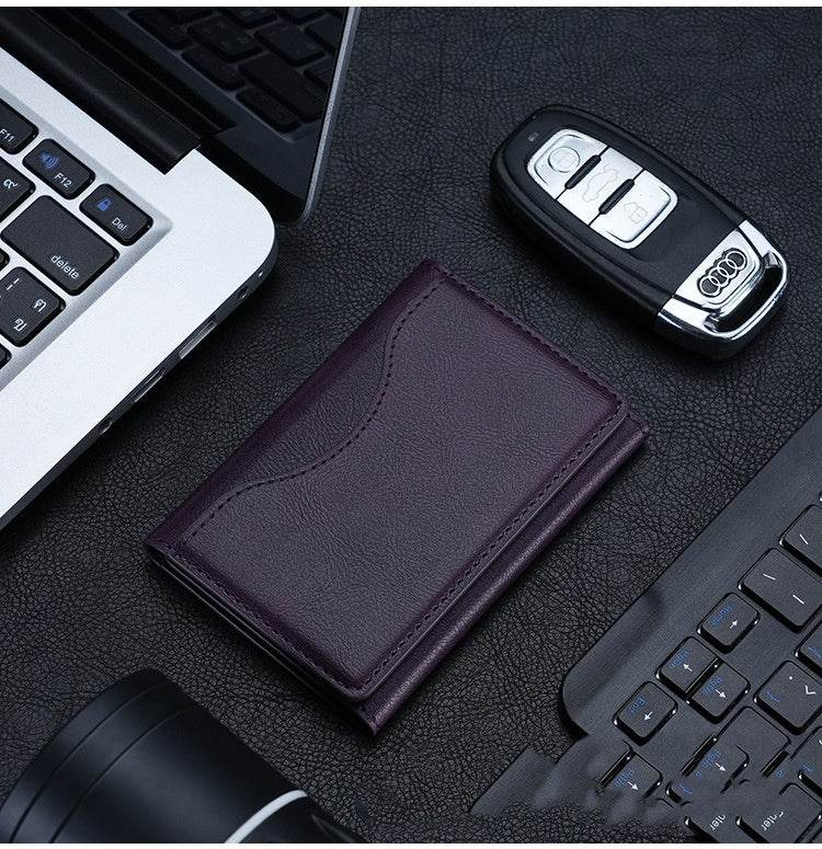 MagSafe Magnetic Card Holder Tri-fold Wallet Card Holder - Mubimart