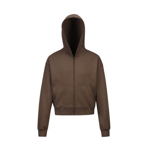 Solid Color BASIC 350g Terry Zipper Hoodie Sweater - Mubimart