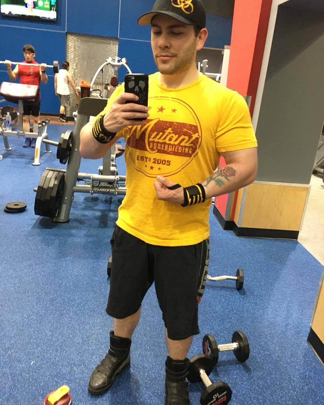 New Short Sleeve Clothing Tight T-shirt Mens Gyms Fitness - Mubimart