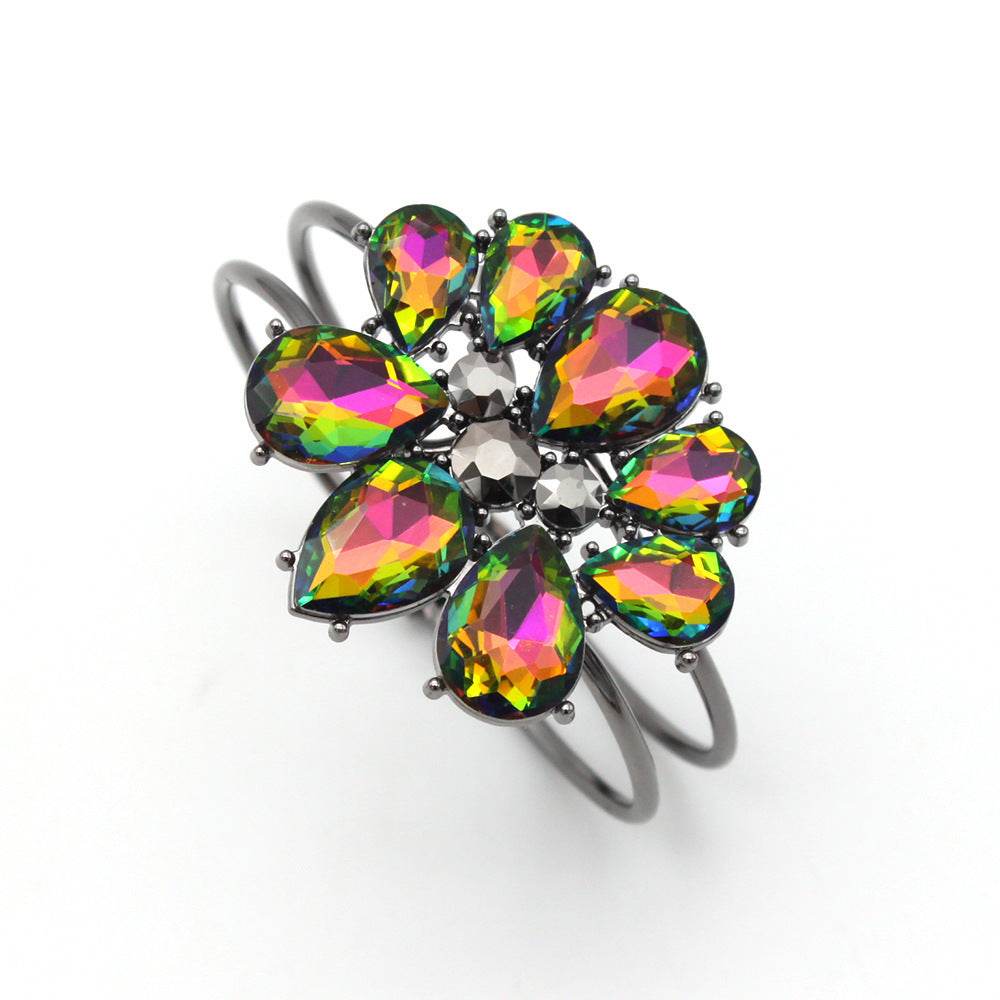Fashion Crystal Bangle Bracelet Ornament - Mubimart