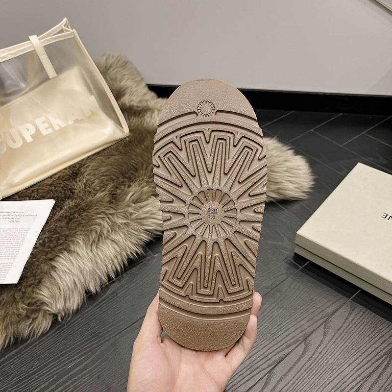 Genuine Leather Snow Boots Short Boots - Mubimart