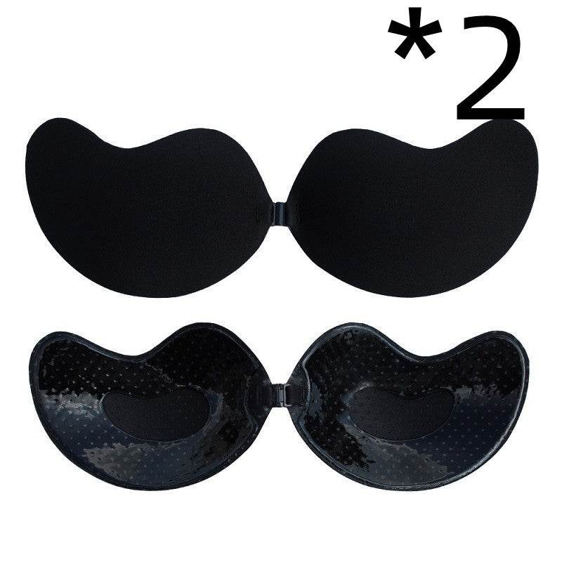 Invisible Push Up Bra Backless Strapless Bra Seamless Front Closure Bralette Underwear - Mubimart