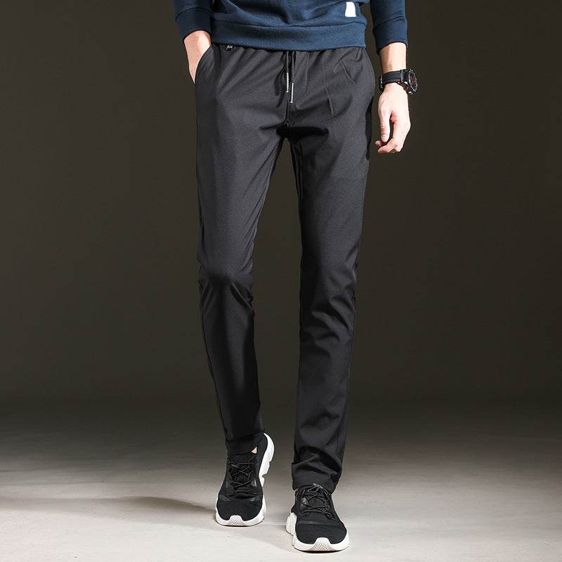 Trendy Slim Mens Pants Loose Cropped Sweatpants - Mubimart