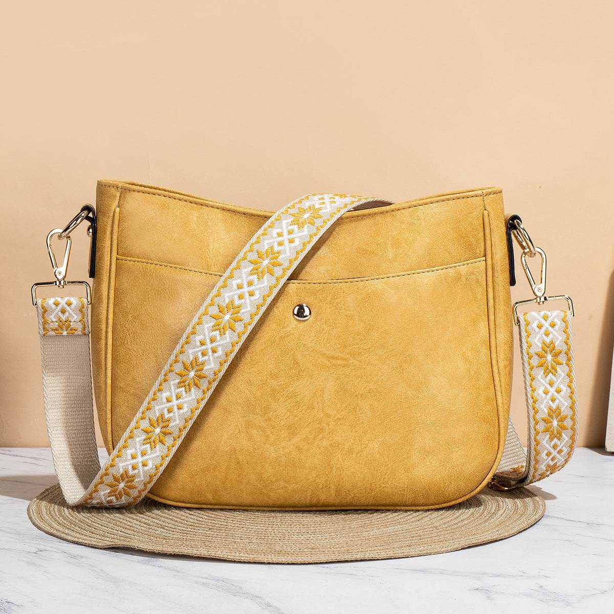 Crossbody Shoulder Bag Simple Fashion Women - Mubimart