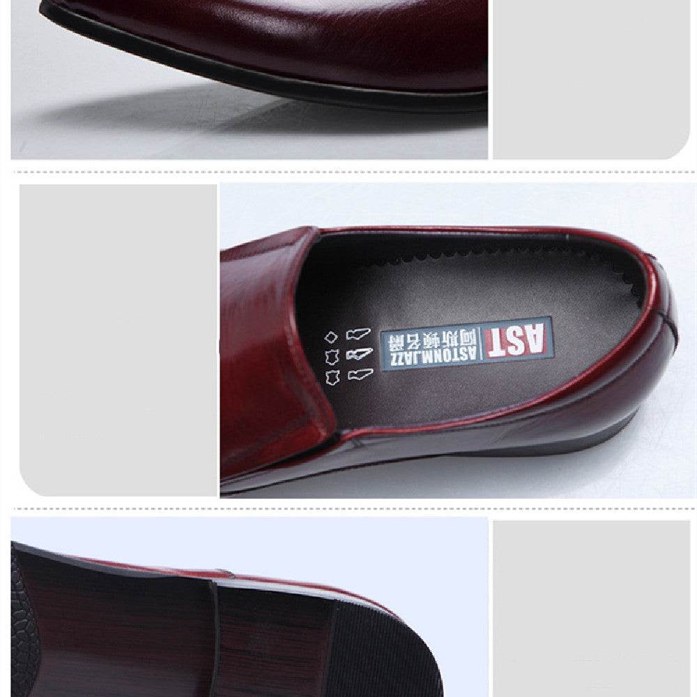 British Pointed Oxford Men's Shoes - Mubimart