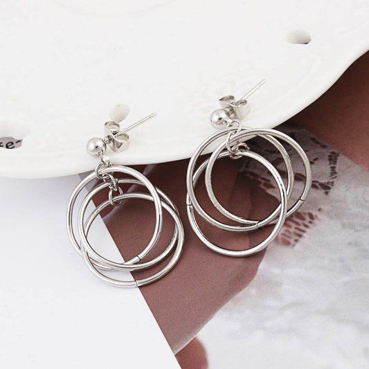 Hoop Hoop Earrings - Mubimart