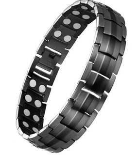 Anion Bracelet 15Mm Detachable Double Row Magnet Anion MenS Bracelet Anion Bracelet 15MM Detachable Double Row Magnet Anion Mens Bracelet - Mubimart