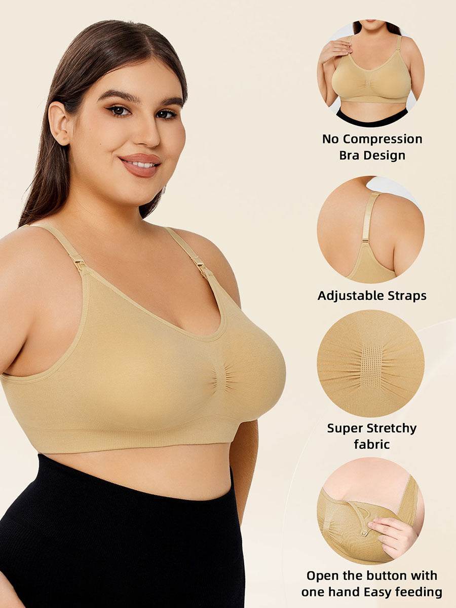 Comfortable Cotton Wirefree Bra - Mubimart