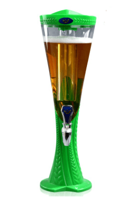1.5 L Plastic Tabletop Detachable Wine Beer Tower Beverage Juice Dispenser - Mubimart
