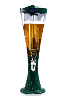 1.5 L Plastic Tabletop Detachable Wine Beer Tower Beverage Juice Dispenser - Mubimart