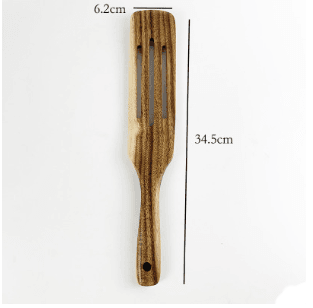 1-7Pcs Set Natural Wood Teak Tableware Spoon Colander Special Spoon Nano Soup Skimmer Wooden Cooking Spoon Kitchen Tool Kit - Mubimart