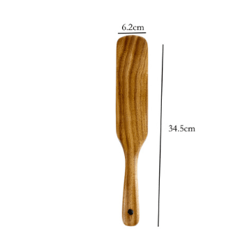 1-7Pcs Set Natural Wood Teak Tableware Spoon Colander Special Spoon Nano Soup Skimmer Wooden Cooking Spoon Kitchen Tool Kit - Mubimart
