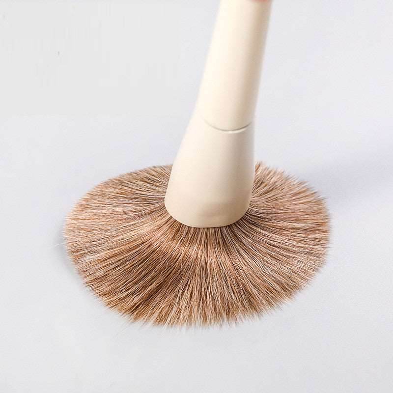 10 PCs Eye Shadow Foundation Blush Nose Shadow Face Powder Concealer Brush Makeup Tools - Mubimart