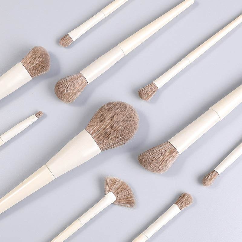 10 PCs Eye Shadow Foundation Blush Nose Shadow Face Powder Concealer Brush Makeup Tools - Mubimart