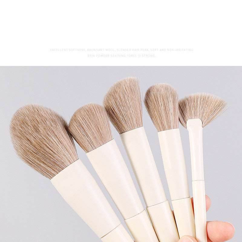 10 PCs Eye Shadow Foundation Blush Nose Shadow Face Powder Concealer Brush Makeup Tools - Mubimart