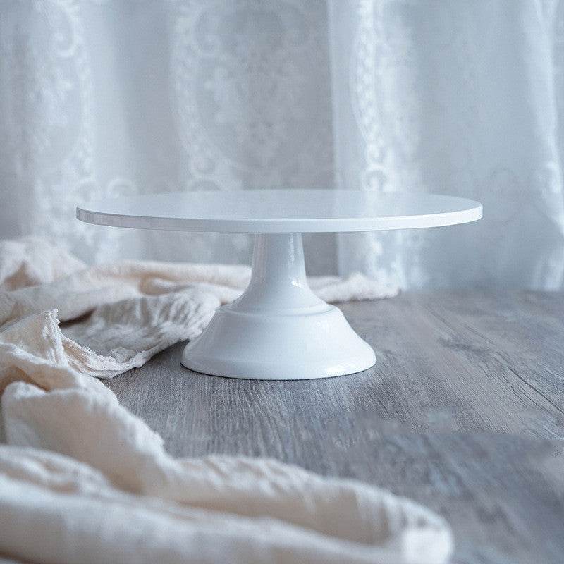 10-inch Cake Tray Wedding Props Dessert Table Golden Cake Stand - Mubimart