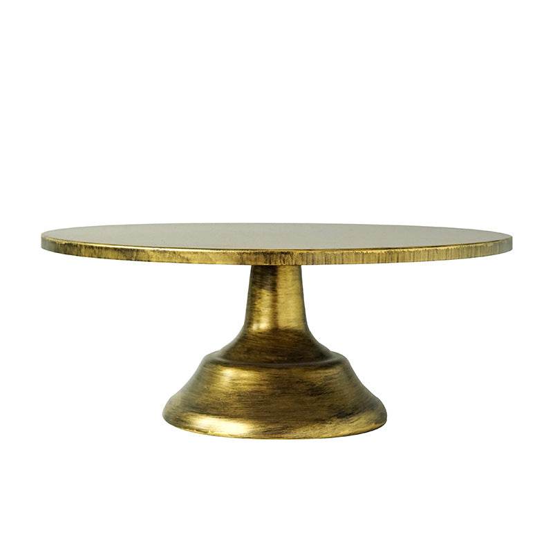 10-inch Cake Tray Wedding Props Dessert Table Golden Cake Stand - Mubimart