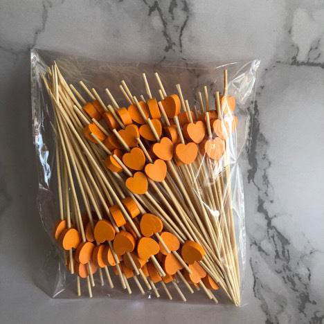 100 Pieces Of Love Creative Fruit Toothpick - Mubimart