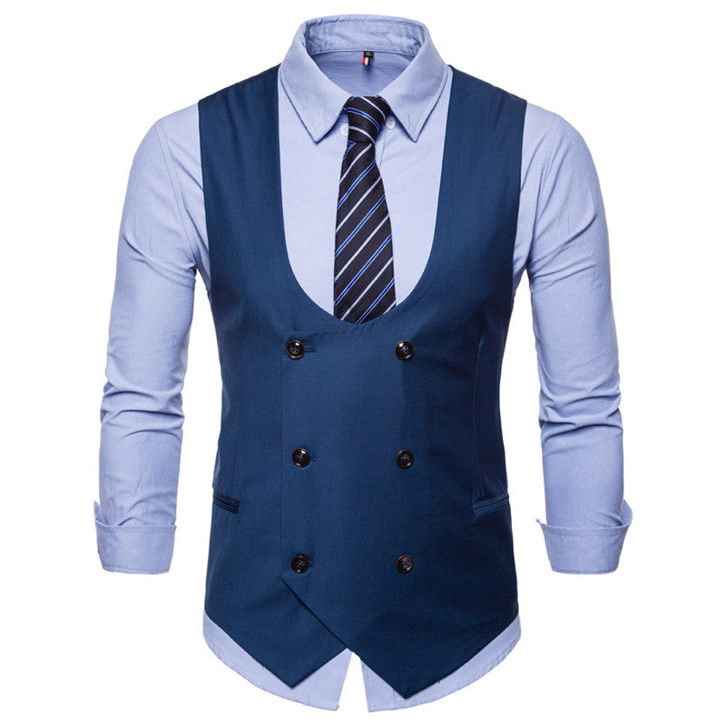 Houndstooth Men's Fashion Casual Vest Slim Suit Vest Hot Sale