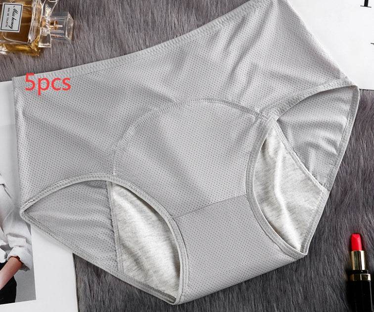 5PCS Menstrual Underwear Women Leak Proof Panties - Mubimart