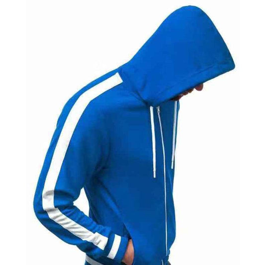 Zipper hooded cardigan - Mubimart