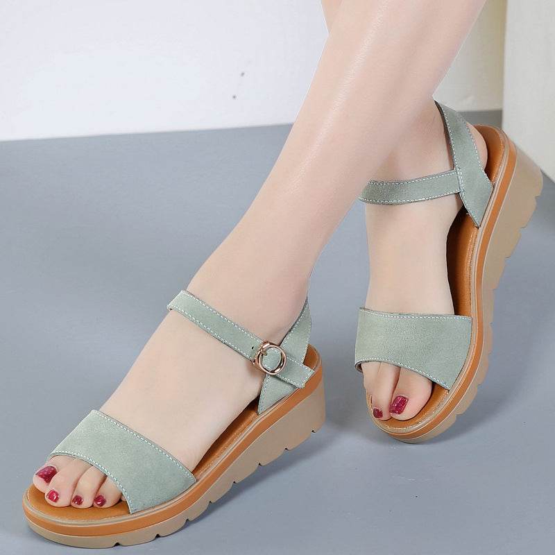 Flat platform platform sandals - Mubimart