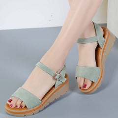 Flat platform platform sandals