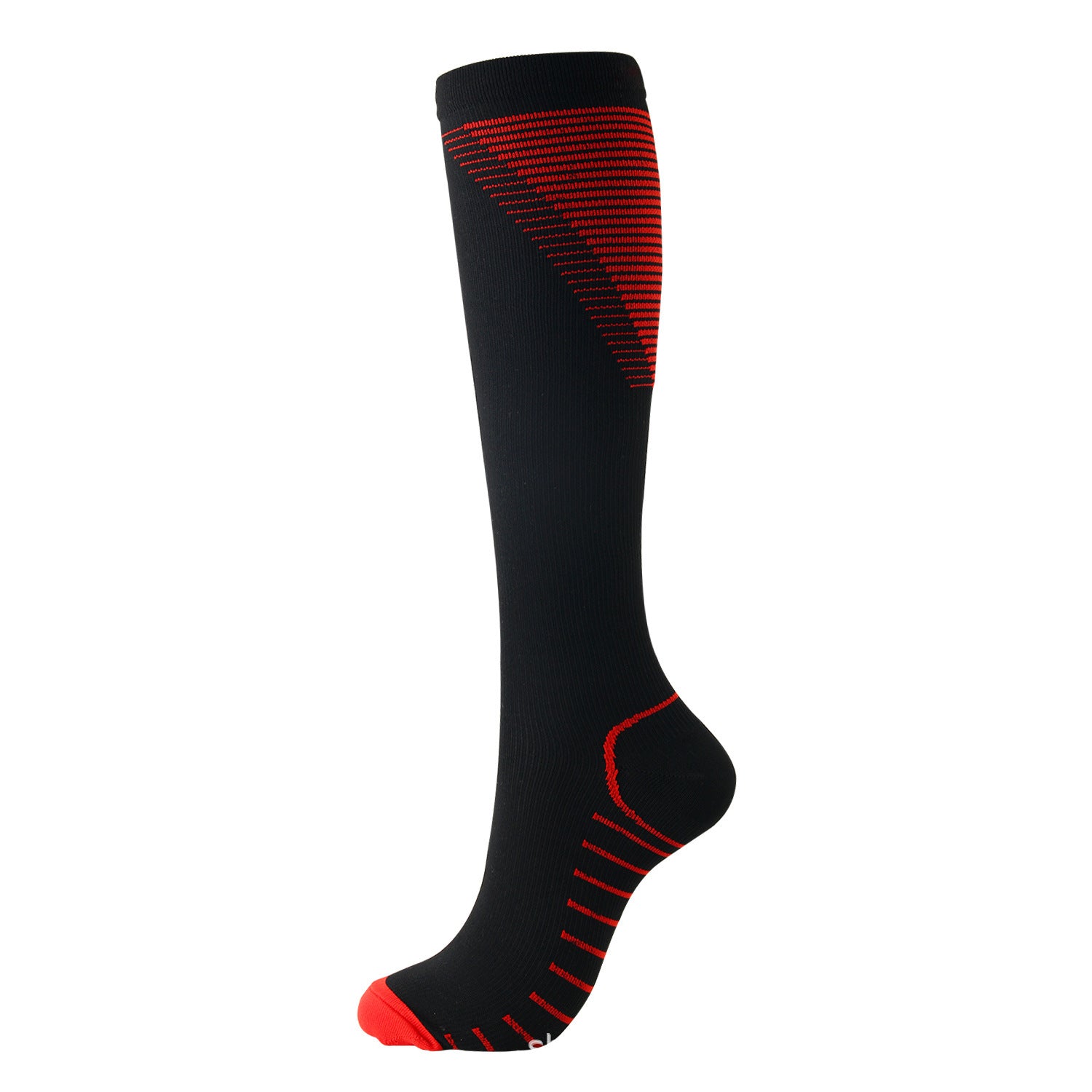 Color pattern V-shaped compression socks - Mubimart -  