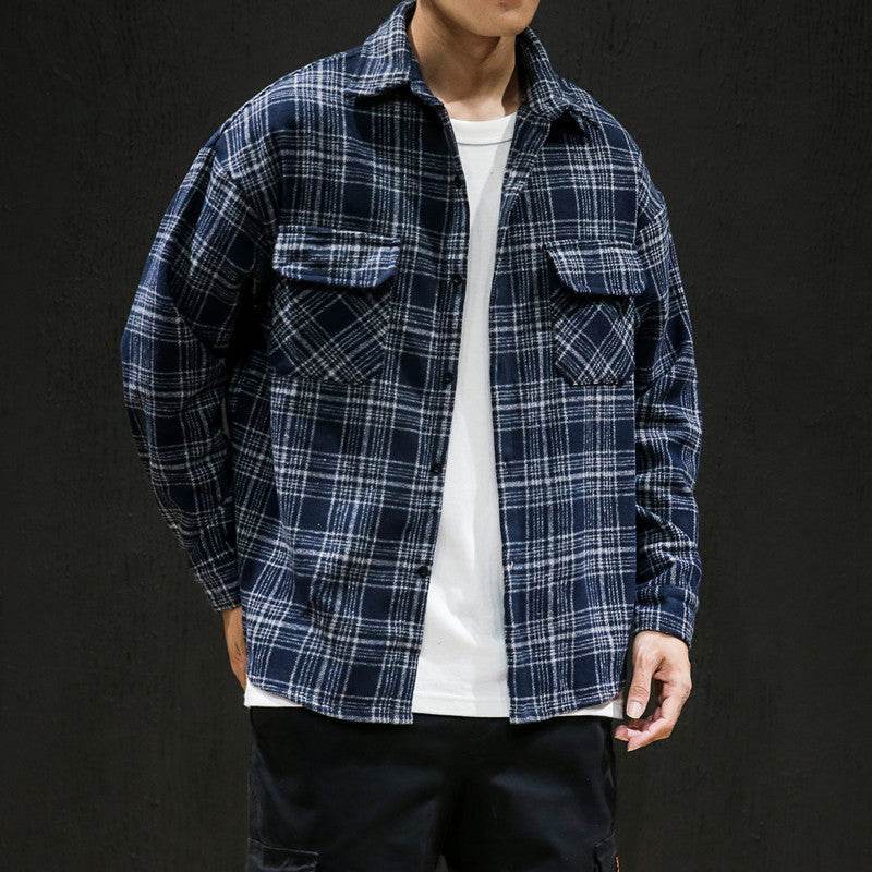 Jacket youth Plaid Shirt - Mubimart