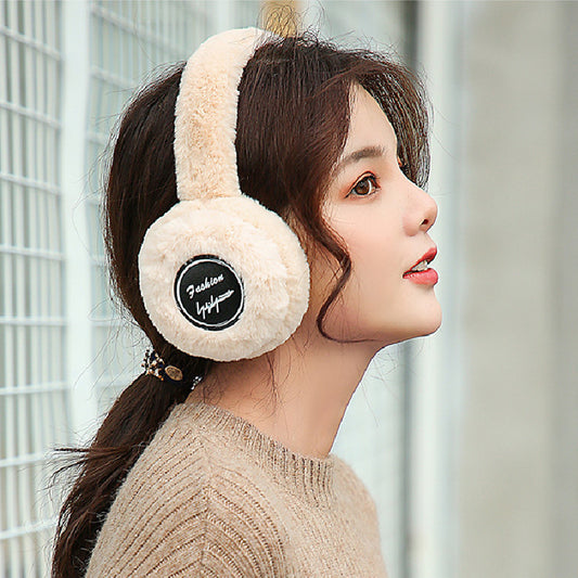 Faux Rabbit Fur Plush Bluetooth Warm Earmuffs