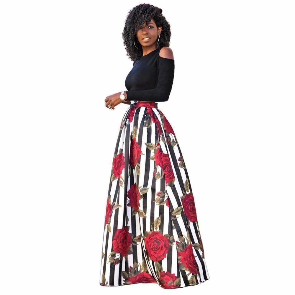Floral Maxi Dresses Autumn Dress - Mubimart