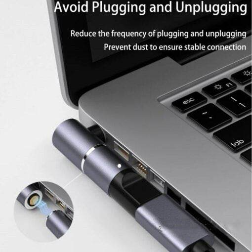 100W Magnetic Plug Connector Type C USB C To 4.5x3.0mm Dc Power Jack Laptop Charger Converter For Pavilion Envy Elitebook - Mubimart