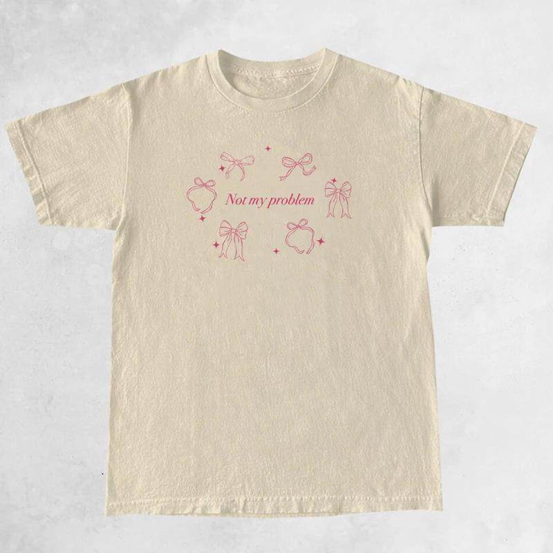 Fashion Ribbon Bow T-shirt For Women - Mubimart
