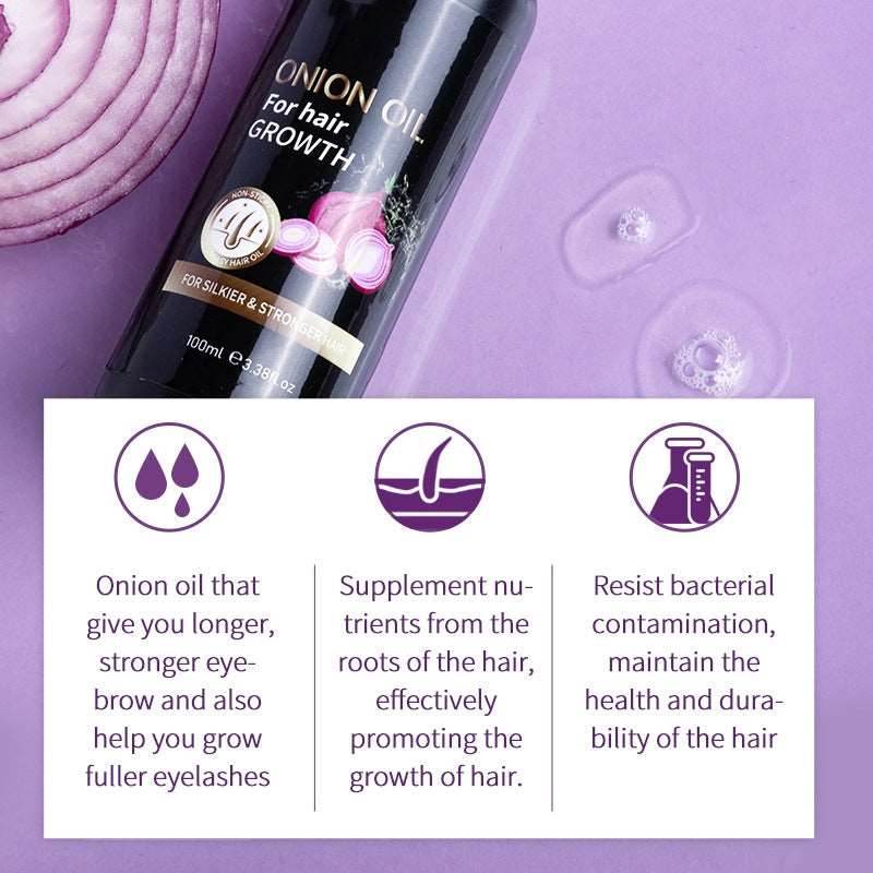 100ml Onion Hair Care Essential Oil - Mubimart