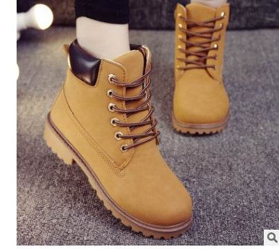 Lace Up Ankle Boots Martin Boots - Mubimart