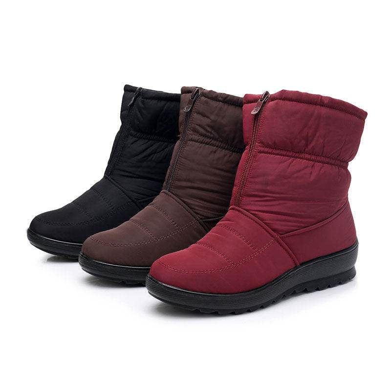 Winter boots ladies shoes thick women snow boots - Mubimart