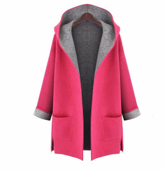 Hooded cardigan - Mubimart