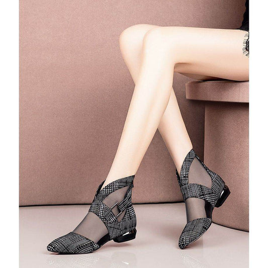 Baotou sandals flat shoes - Mubimart