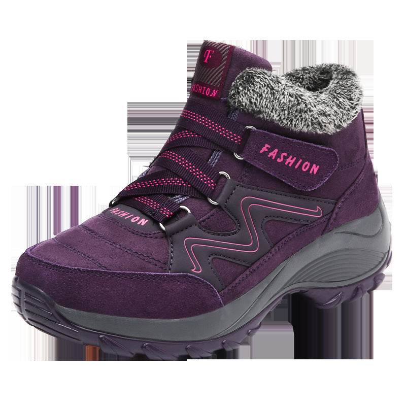 Hiking Shoes For Women Real Leather Non-Slip Outdoor Hiking Boots Trekking Shoes Waterproof Sport Sneakers Camping Sport Shoes - Mubimart