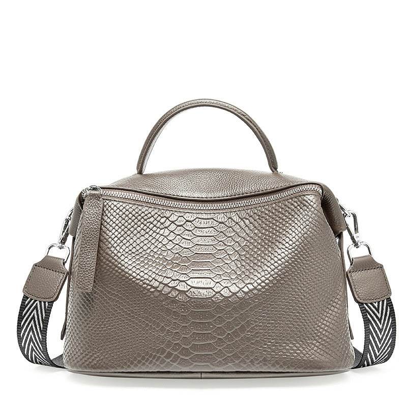 Ellyna Leather Satchel - Mubimart