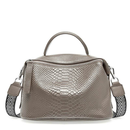 Ellyna Leather Satchel - Mubimart
