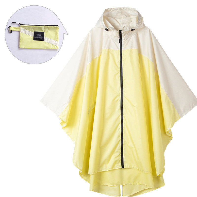 Cape stitched raincoat