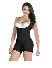 Shapewear Open-Bust Mid-Thigh Bodysuit - Mubimart -  