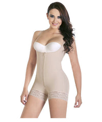 Shapewear Open-Bust Mid-Thigh Bodysuit - Mubimart - Shapewear 