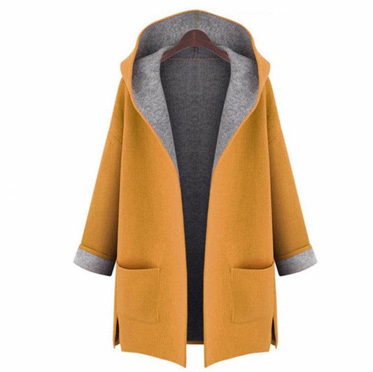 Hooded cardigan - Mubimart